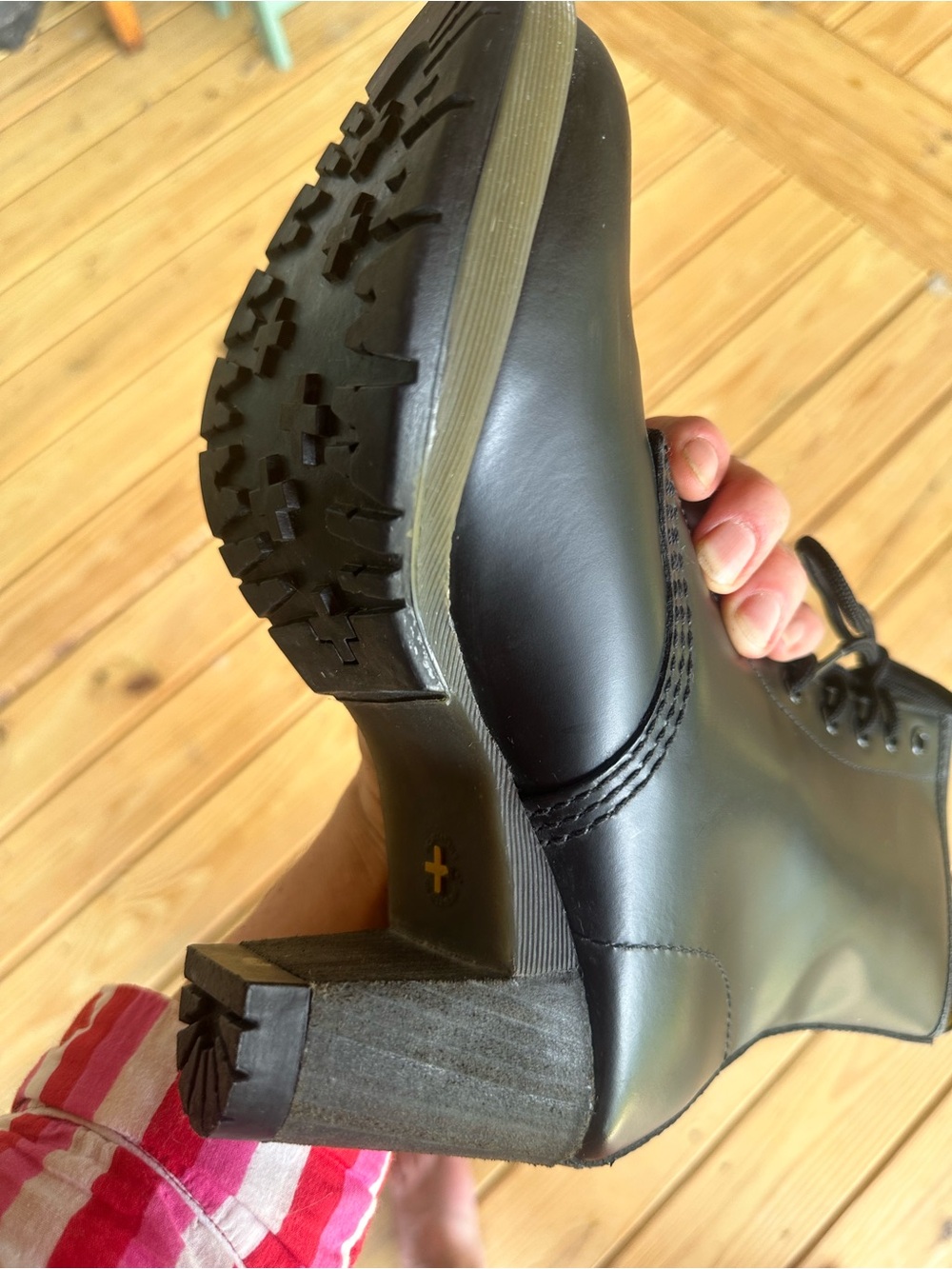 Dr. Martens Black Lace-Up Heeled Ankle Boots - Picture 4 of 5